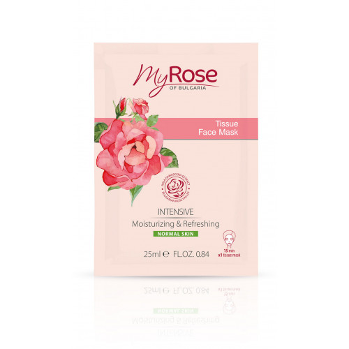 Lavena - My Rose-天然大馬士革玫瑰保濕面膜25ml/片*5（無盒）保加利亞玫瑰谷-原裝行貨-保加利亞直送